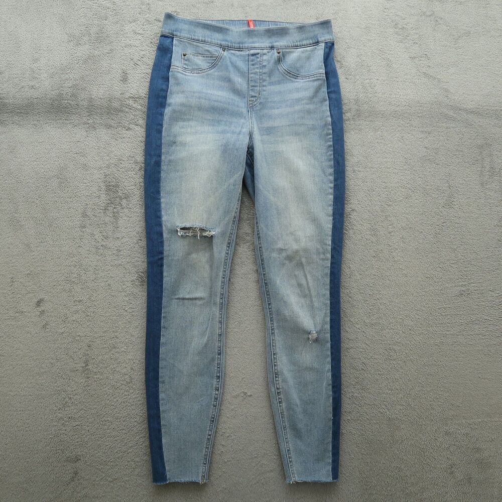 Spanx By: Sara Blakely Jeans Women's M High-Rise Skinny 27" Inseam Distressed